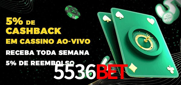 Promoções do cassino ao Vivo 5536BET